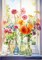Flowers Paint by Numbers Kit for Adults-Flower Adult Paint by Number Kits on Canvas,Flowers Painting by Number Adult for Gift Home Wall Decor(16x20inch)